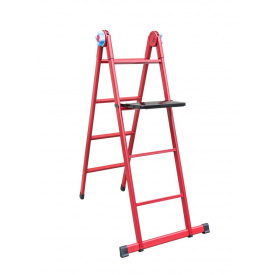 Сходи універсальні металеві 4 ступені зі столиком h=1070-2500 мм max 150 кг Господар GM (79-1014)