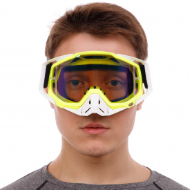 Мотоочки JIE POLLY J027-2 Белый-салатовый