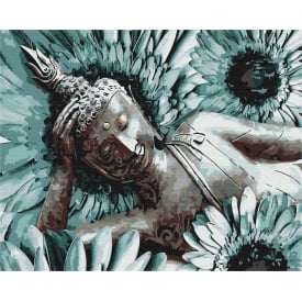 Картина за номерами Brushme XL Будда медитація 48х60 см Різнокольоровий BS29357L