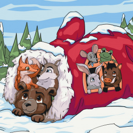 Картина за номерами Рукавичка Art Craft 15100-AC 40x40 см