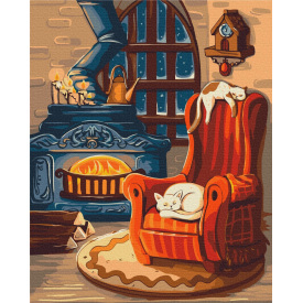 Картина за номерами BrushMe "Затишна зима © Olena Lazarenko" 40х50см BS53407