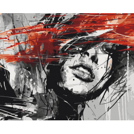 Картина за номерами BrushMe "Портрет тушшю" 40х50см BS28449