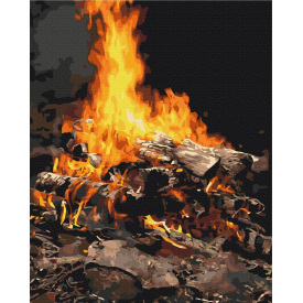 Картина за номерами Brushme XL Костер 48х60 см Різнокольоровий BS21741L