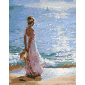 Картина за номерами BrushMe "Маленька Асоль" 40х50см BS52158