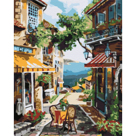 Картина за номерами BrushMe "Полудневе містечко" 40х50см BS39414