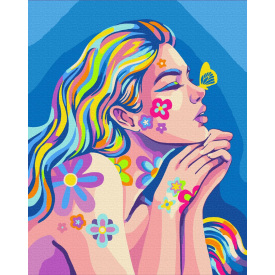 Картина за номерами BrushMe серії Патріот "Неонові мрії © Поліна Скурихіна" 40х50см BS53732