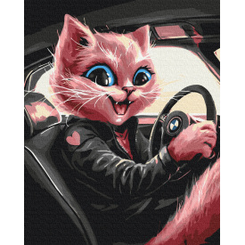 Картина за номерами BrushMe серії Патріот "Сучасна киця © Маріанна Пащук" 40х50см BS53805