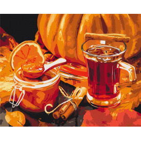 Картина за номерами BrushMe "Осінній чай" 40х50см BS52636