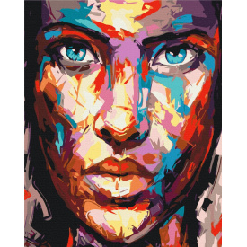 Картина за номерами BrushMe "Портрет в фарбах" 40х50см BS32218