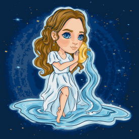 Картина за номерами Знаки зодіаку. Водолій VIKTORIA.GRO.ART Art Craft 10086-AC 40х40 см