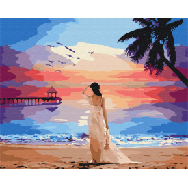 Картина за номерами BrushMe "Тропічний світанок" 40х50см BS29454