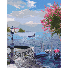 Картина за номерами BrushMe "Старовинний сад біля моря 2" 40х50см BS53748
