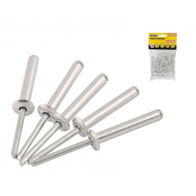 Сліпі алюмінієві заклепки 4,8*10,16 мм 50 шт MASTERTOOL GM (20-0640)