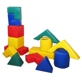 Конструктор з м'яких модулів для дітей Тиа-Спорт Блок-8 14 шт Різнокольоровий