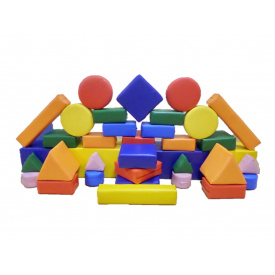 Конструктор з м'яких модулів для дітей Тиа-Спорт Міні 37 шт Різнокольоровий