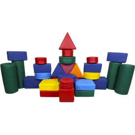 Конструктор з м'яких модулів для дітей Тиа-Спорт Оптима 28 шт Різнокольоровий