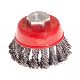 Щітка торцева із плетеного дроту D 65 М14 MASTERTOOL GM (19-7006)