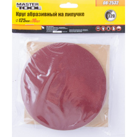 Коло шліфувальне на липучці 125 мм зерно 320 10шт MASTERTOOL GM (08-2532)