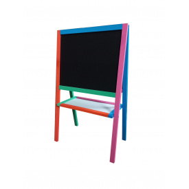 Мольберт дитячий двосторонній магнітний Мольбертік БертМоль 3в1 55х45 см Різнокольоровий (МК 22)