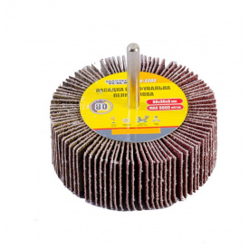 Коло шліфувальне пелюсткове зерно 80, 80*30 мм зі стрижнем 6 мм MASTERTOOL GM (08-2288)