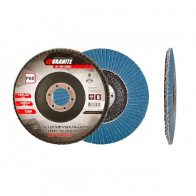 Диск шліфувальний пелюстковий конусний ZIRCONIA Т29 зерно 60 125*22 мм Granite GM (8-32-060)