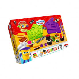 Креативна творчість "Тісто для ліплення "Шеф-кухар" Danko Toys TMD-17-01U…-04U з формами Ресторан Суші 1