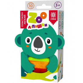 Пластилин лёгкий ZOOлипашки Коала ZIRKA 140215 10 разноцветных стиков по 6 г