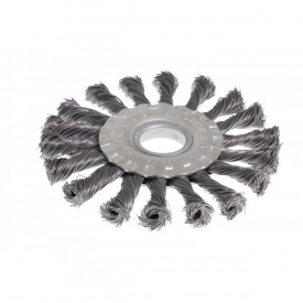 Щітка дискова D115 із плетеного дроту 22,2мм MASTERTOOL GM (19-9011)