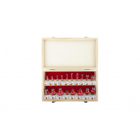 Набір фрез кінцевих по дереву Intertool 18 шт (HT-0073)