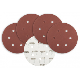 Коло шліфувальне на липучці MASTERTOOL GM 225 мм зерно 120 5 шт (08-2012-H)