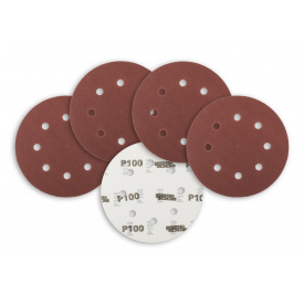 Коло шліфувальне на липучці MASTERTOOL GM 180 мм зерно 100 5 шт (08-1810-H)