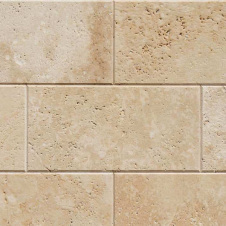 Travertine Травертин Light Brushed с фаской 5мм 1,2*20,3*40,6 см