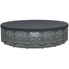 Bestway Каркасний басейн Bestway Grey 561KC (549х132 см) з піщаним фільтром, тентом та драбиною Чернигов