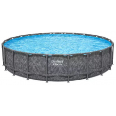 Bestway Каркасний басейн Bestway Grey 561JZ (671х132 см) з піщаним фільтром, тентом та драбиною Черкассы