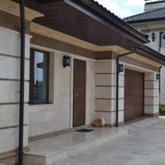 Travertine Фасадный Травертин LIGHT BRUSHED standard 1,2*30,5*61 см Иршава