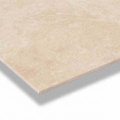 Travertine Плитка из травертина Filled&amp;Honed Extra Light Selection 1.2*61*61 см Хуст