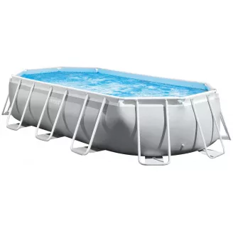 Каркасний басейн Intex 26796 OVAL 503х274х122 см з картриджним фільтром, сходами та тентом
