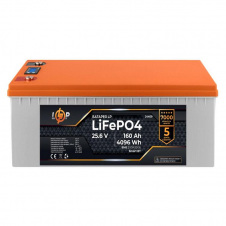 Аккумулятор LogicPower LiFePO4 25,6V - 160 Ah 4096Wh BMS 200A/100А пластик LCD Smart BT (LP24409)