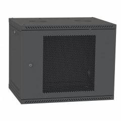 Шкаф настенный Ipcom 9U, 600*450, перфорация, RAL9005 (СН-9U-060х045-ДП-9005) Краматорськ