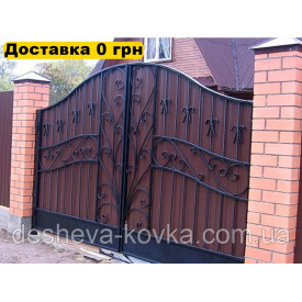 Ексклюзивні ковані ворота з профнастилу