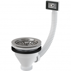 Сифон для мойки Alcaplast 6/4" пластик, белый (A38)