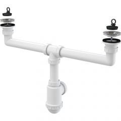 Сифон для мойки Alcaplast пластик, белый (A449-DN50/40) Киев