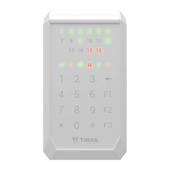 Сенсорная клавиатура Tiras Technologies K-PAD16+ (white) для управления охранной системой Orion NOVA II Львів
