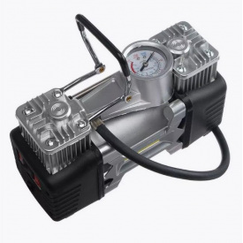 Двопоршневий автомобільний компресор No Brand з набором інструментів у кейсі 12 V 30 A 85 л/хв (2104618490)