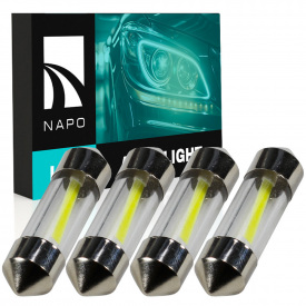 Комплект світлодіодних ламп Napo LED SJ-COB-A 31mm C5W C10W 4 шт Білий (2528756884)
