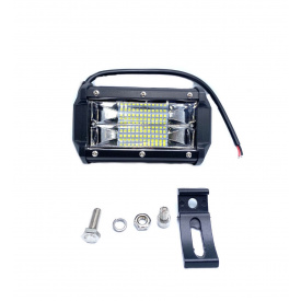 LED фара прямокутна OEM універсальна 72 W 24 діода 133 мм (LV02-03)