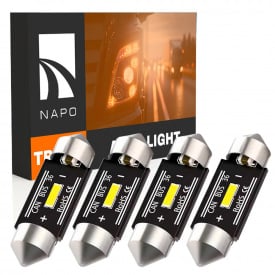 Комплект світлодіодних ламп для вантажівок Napo Truck SJ-7020-1SMD 24V 36mm C5W C10W 4 шт Білий (2530977069)