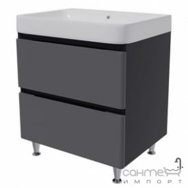 Напольная тумба под раковину СанСервис Hilton 60 Zen матовая серая