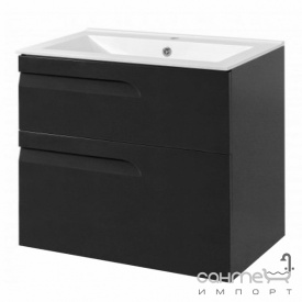 Подвесная тумба под раковину СанСервис Скай 80 Элит графит