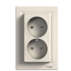 Двойная розетка Schneider Electric Asfora EPH9700123